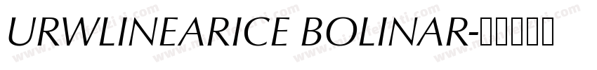 URWLINEARICE BOLINAR字体转换